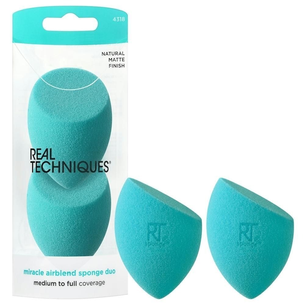Real Techniques Miracle Airblend Sponge Duo, 2 Sponges